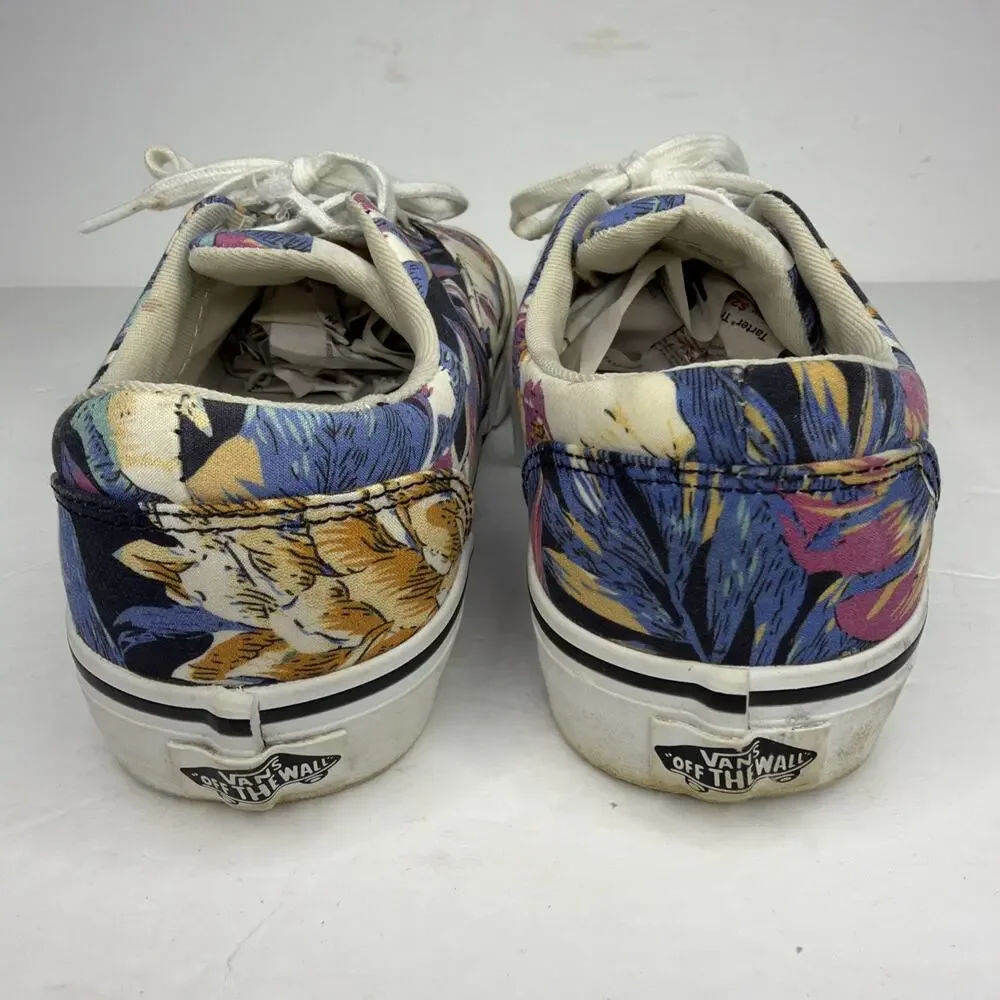 Vans Low Sneakers Women’s 7 Tropical Flower Skateboard Floral Shoes